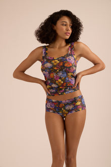 Signature Lace Boyshort | Impressionist (Blue)