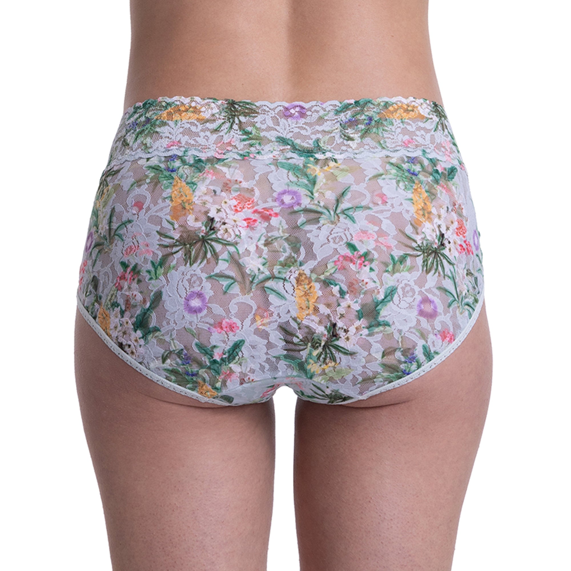 Signature Lace French Brief | Floriculture (Green)