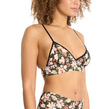 Signature Lace Padded Bralette | Dark Room Blooms (Black)