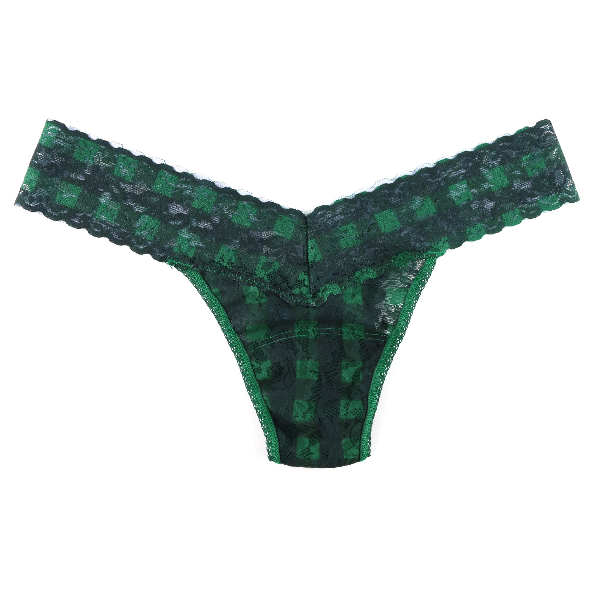 Signature Lace Low Rise Thong | Chess