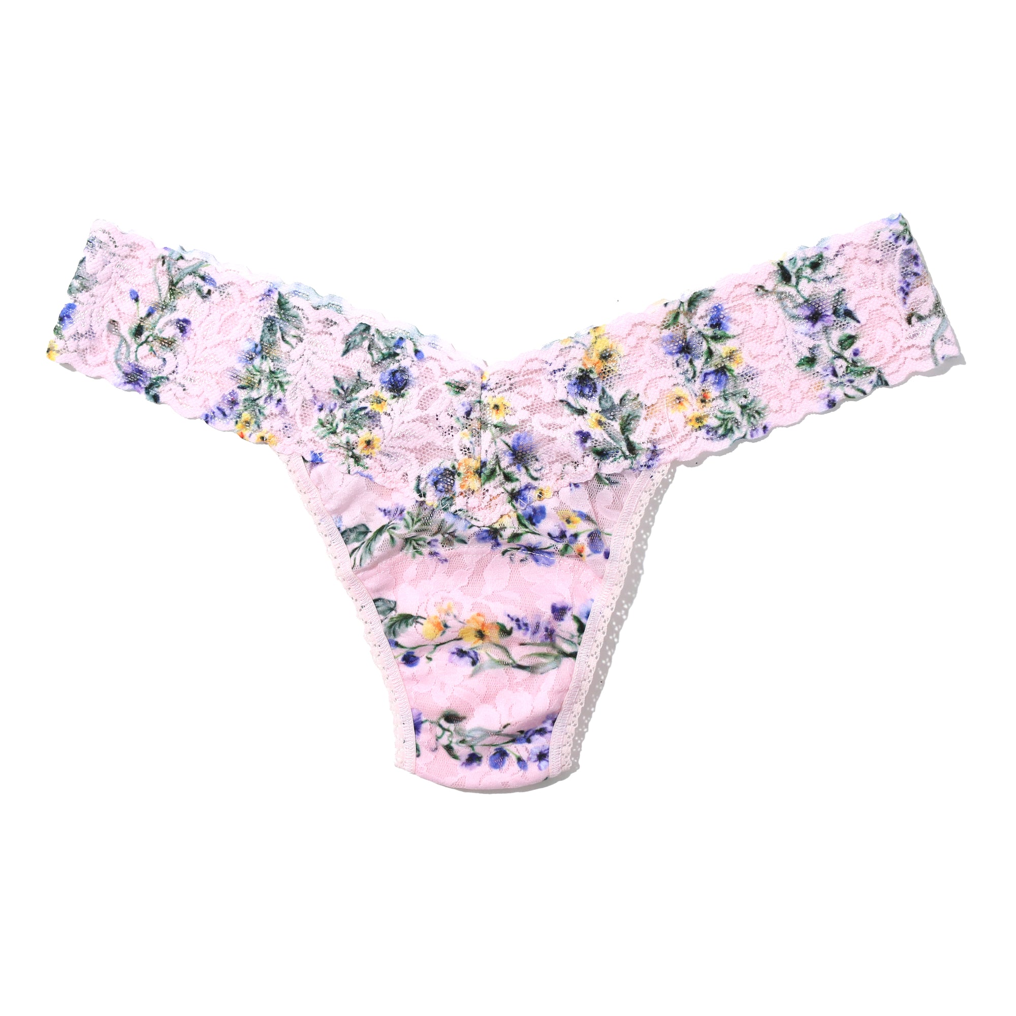 Signature Lace Low Rise Thong | Heirloom (Pink)