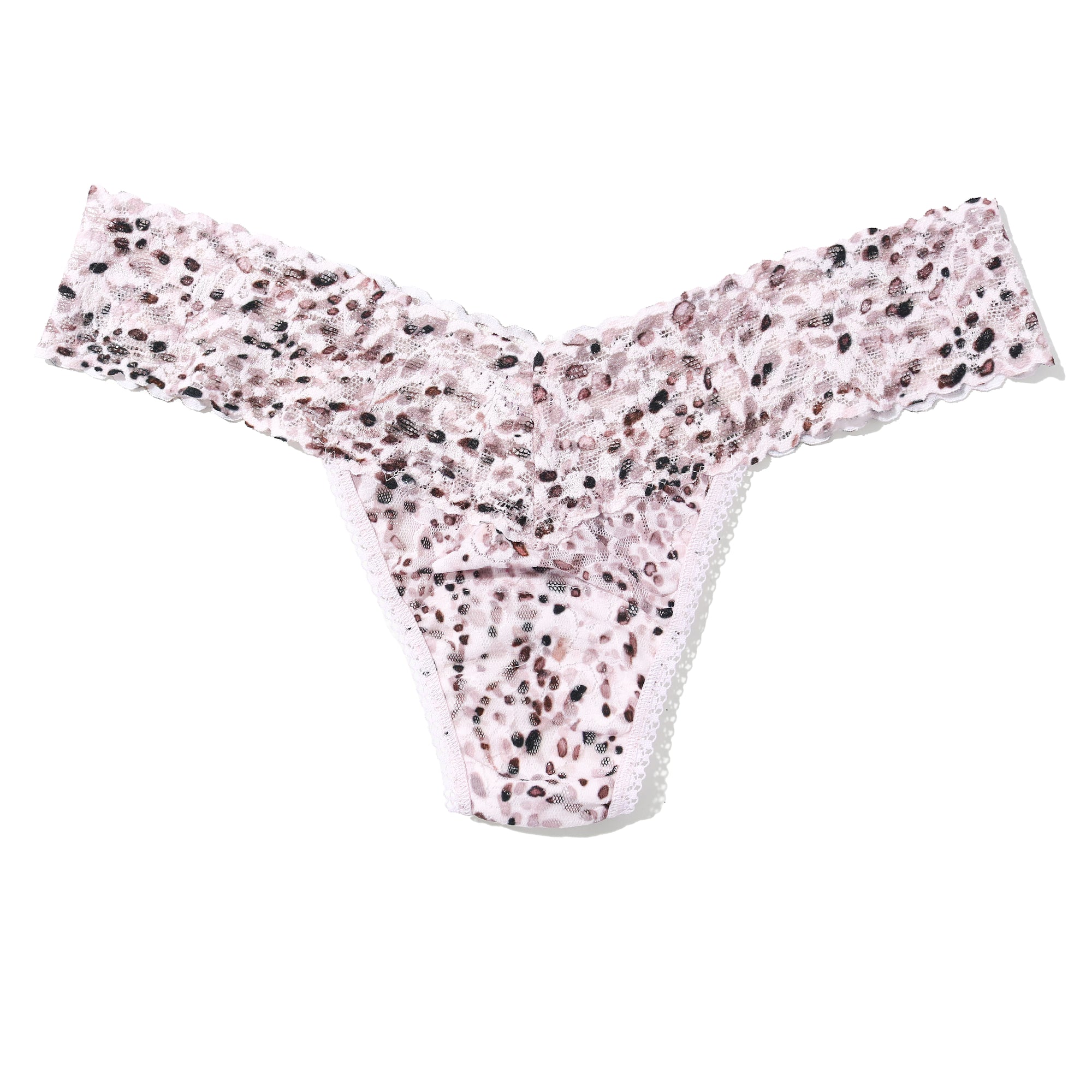Petite Signature Lace Low Rise Thong | Unconventional (White)