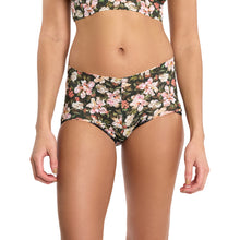 Retro Lace V-Kini | Dark Room Blooms (Black)