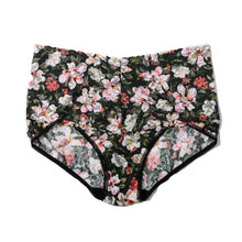 Retro Lace V-Kini | Dark Room Blooms (Black)