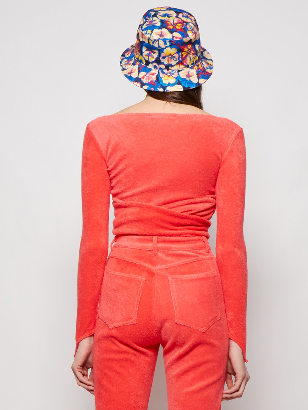 Women | Maisie Wilen | Dramady Wrap Top | Tomato