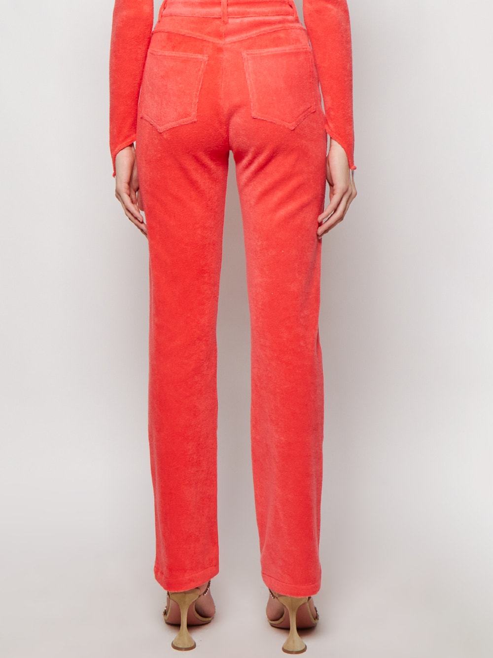 Women | Maisie Wilen | Knitted Mockumentary Jeans | Tomato