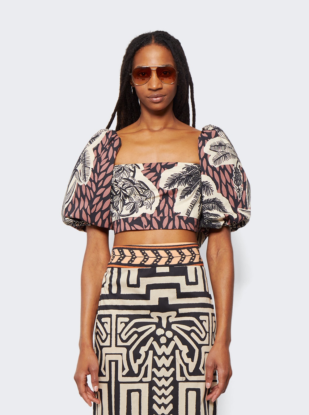 Women | Johanna Ortiz | Paraiso Natural Crop Top | Maroon