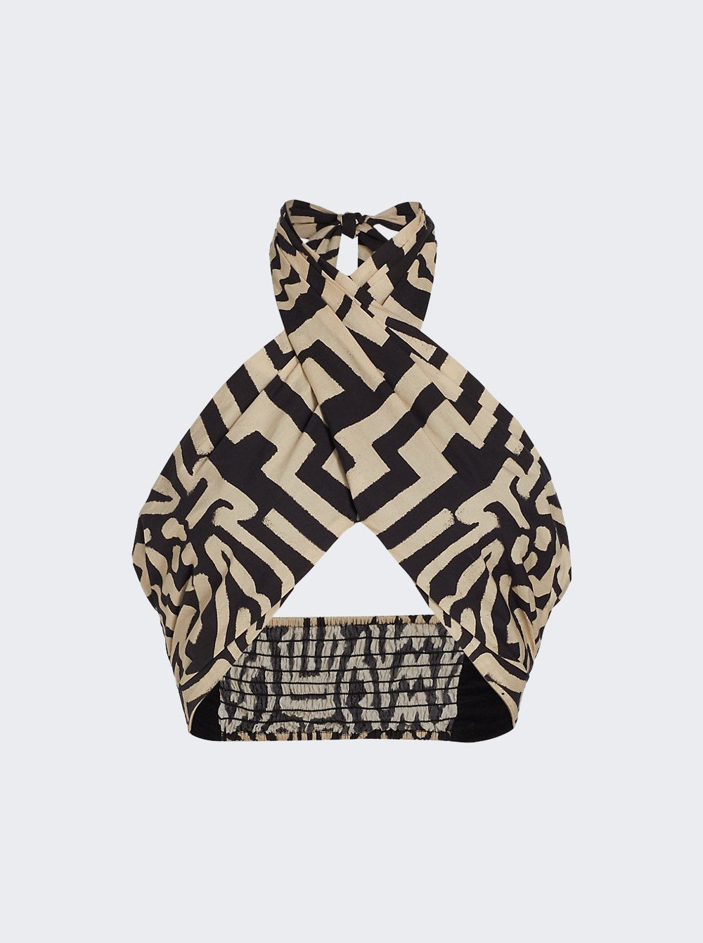 Women | Johanna Ortiz | Unique Places Crop Top Kuna And Antique Ecru | Black