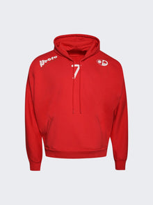 Men | PROTOTYPES | Moved Neckline Hoodie | Red