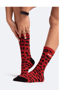 Pattern Cotton Socks | Brown Leo