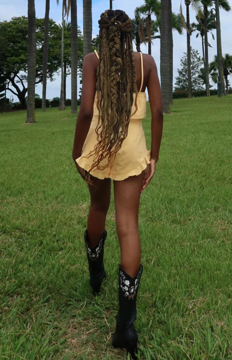 Petal Shorts | Yellow