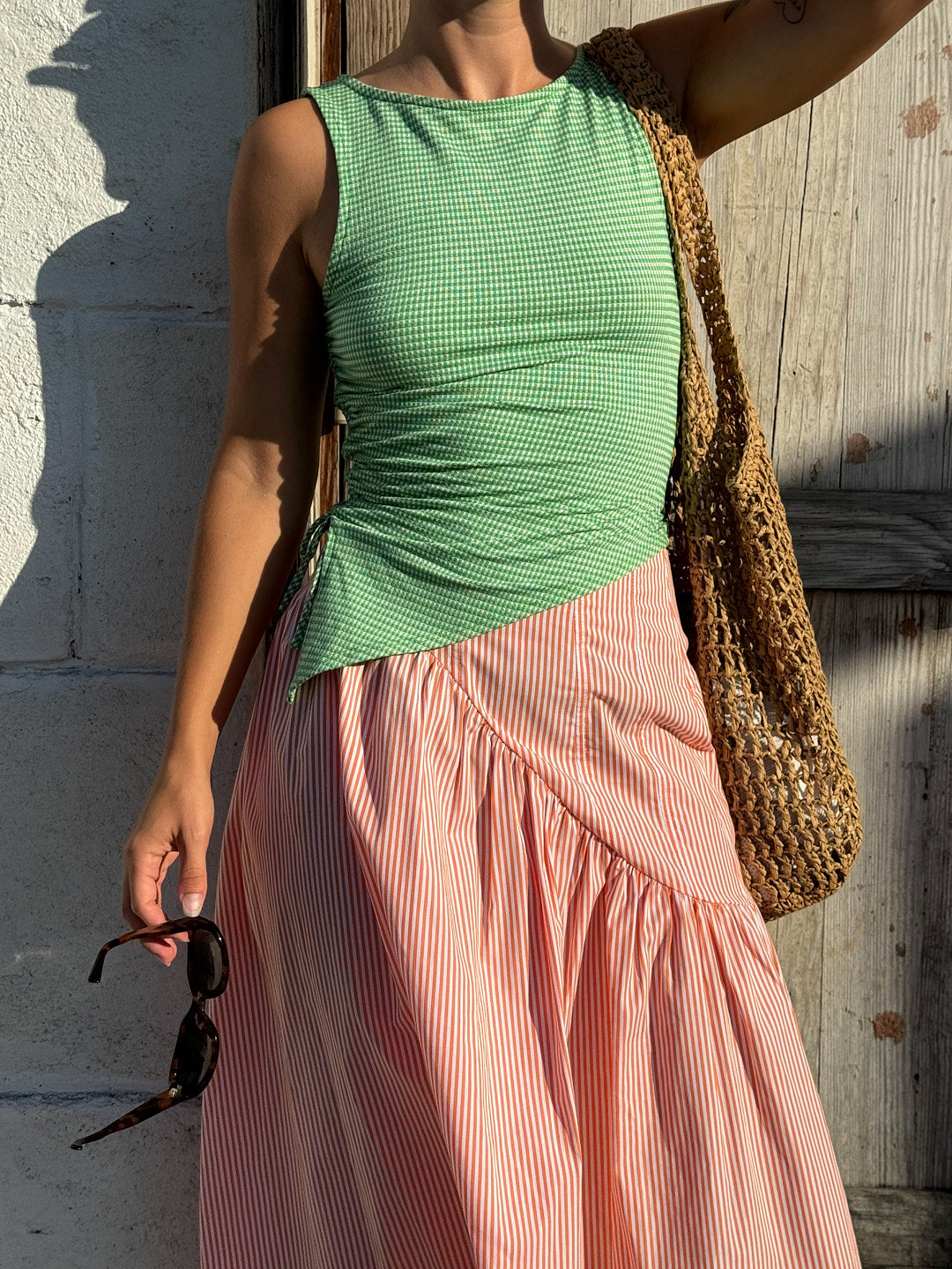 Erin Tank | Pesto Gingham