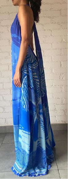 Hemant & Nandita | Soma Long Dress | Blue