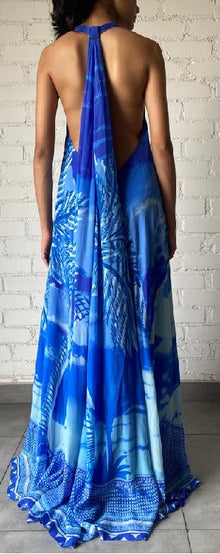 Hemant & Nandita | Soma Long Dress | Blue