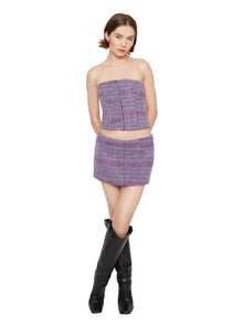 Womens | Plaid Corset | Purple/Blue