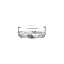 Chill Bowl With Marble Base - Large | Clear Crystal/Marble