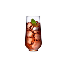 Hepburn Drink Glasses - Long | Clear Crystal | Set of 4