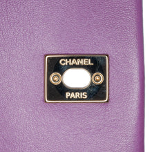 Chanel | Pre-Owned Mini Lambskin Triple Chain Full Flap | Purple