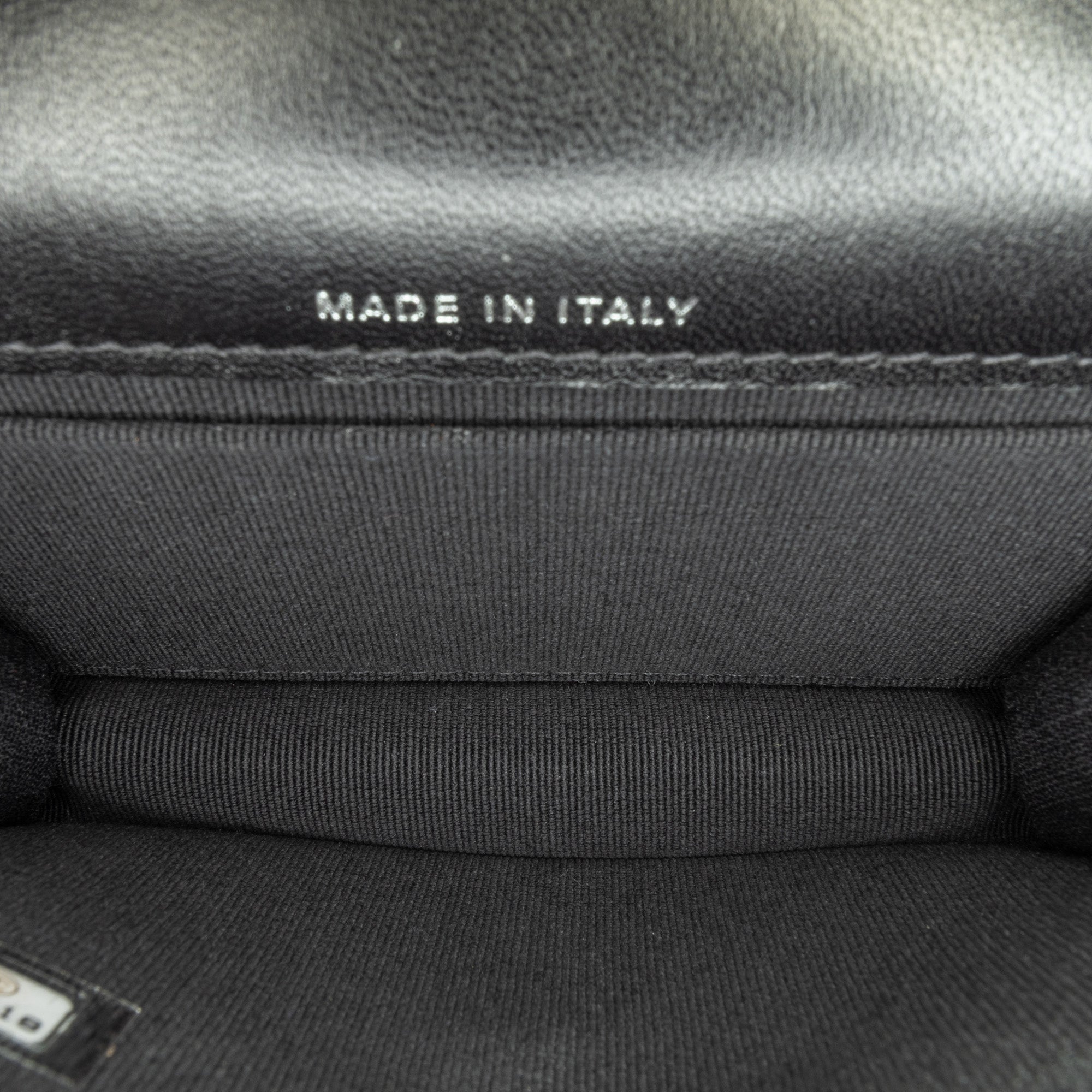 Chanel | Pre-Owned Quilted Lambskin So Black CC Hook Card Holder | Black