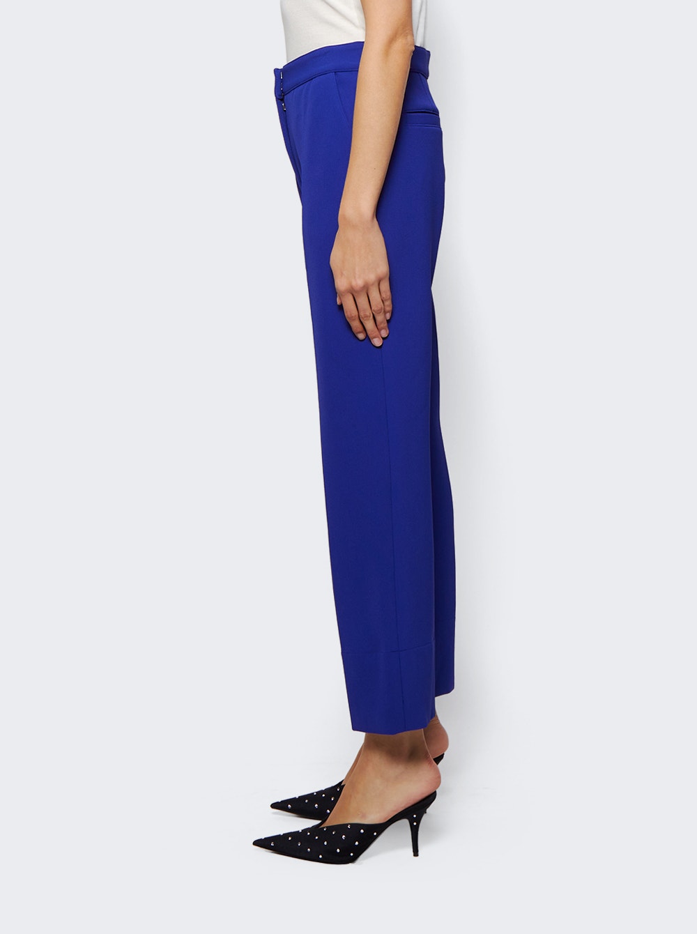 Women | Proenza Schouler | Bi-stretch Crepe Pants Dark Indigo