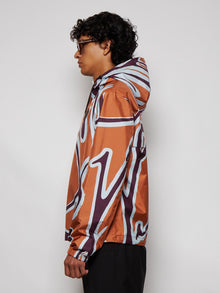 Men | Berluti | Tall Neckline Sweatshirt | Clay Orange & Purple