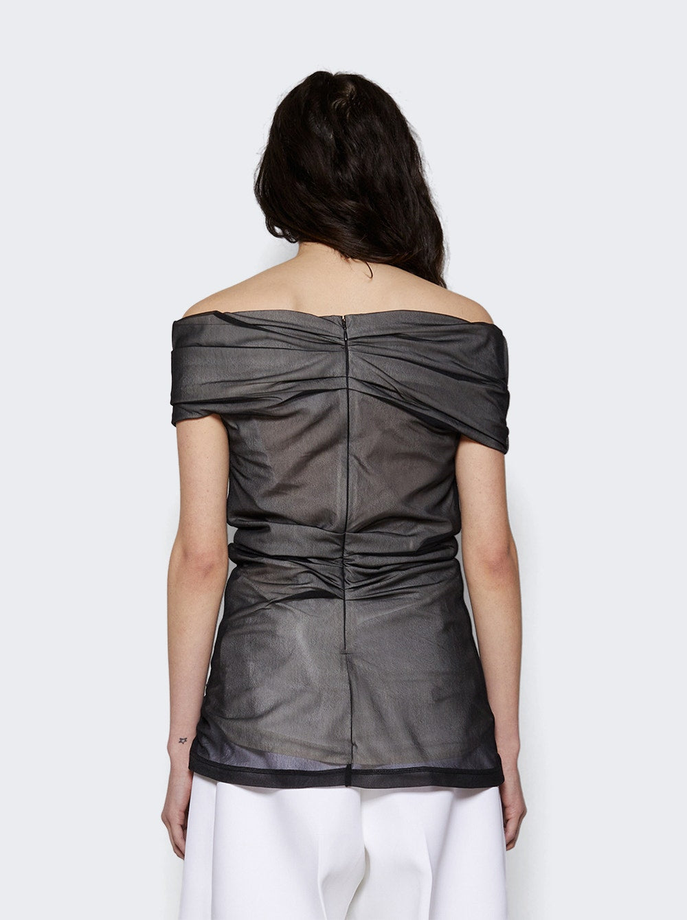 Women | Proenza Schouler | Allegra Off The Shoulder Top | Black