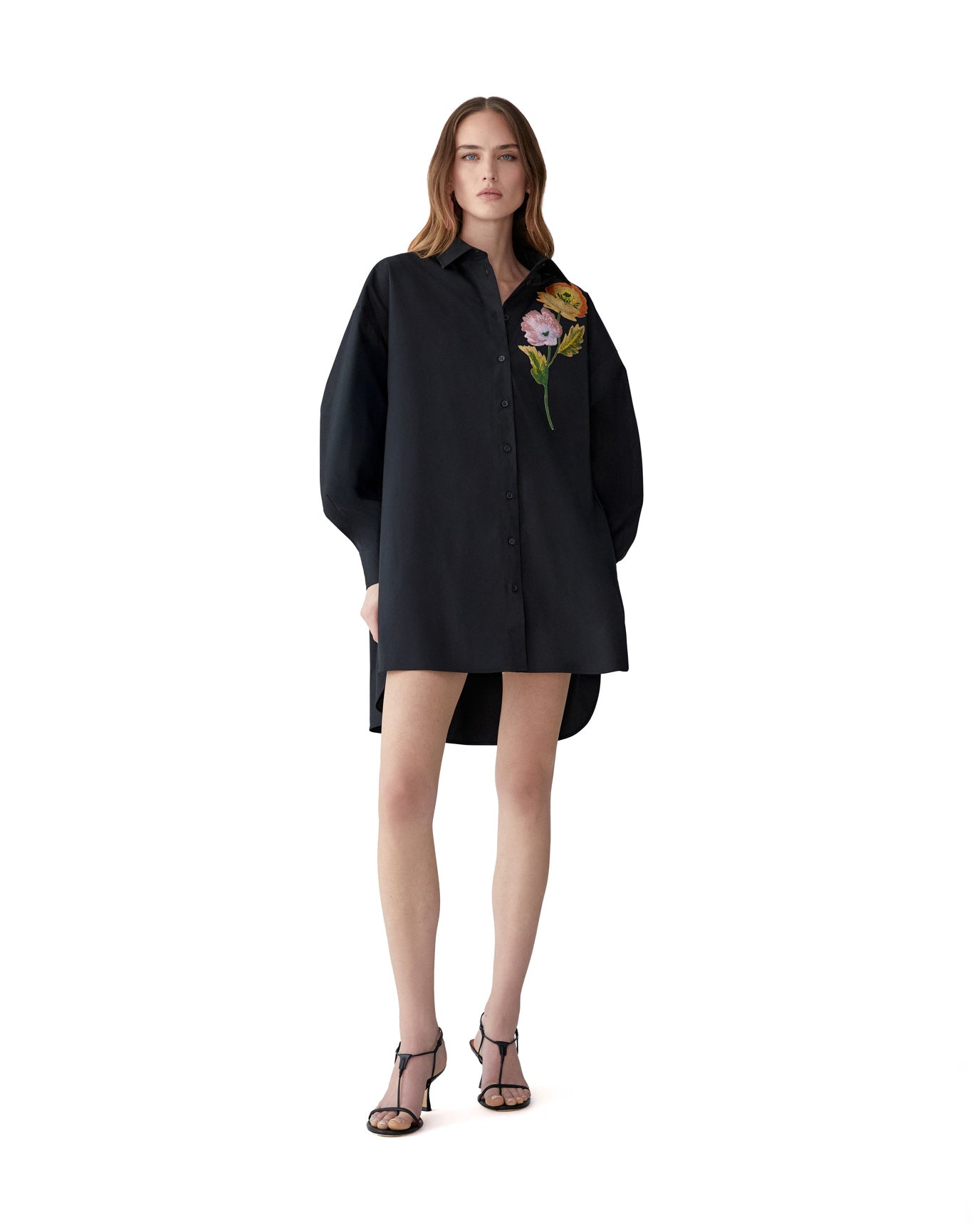 Embroidered Annie Top | Black Multi