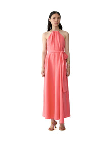 Halter Neck Midi Dress | Sunset