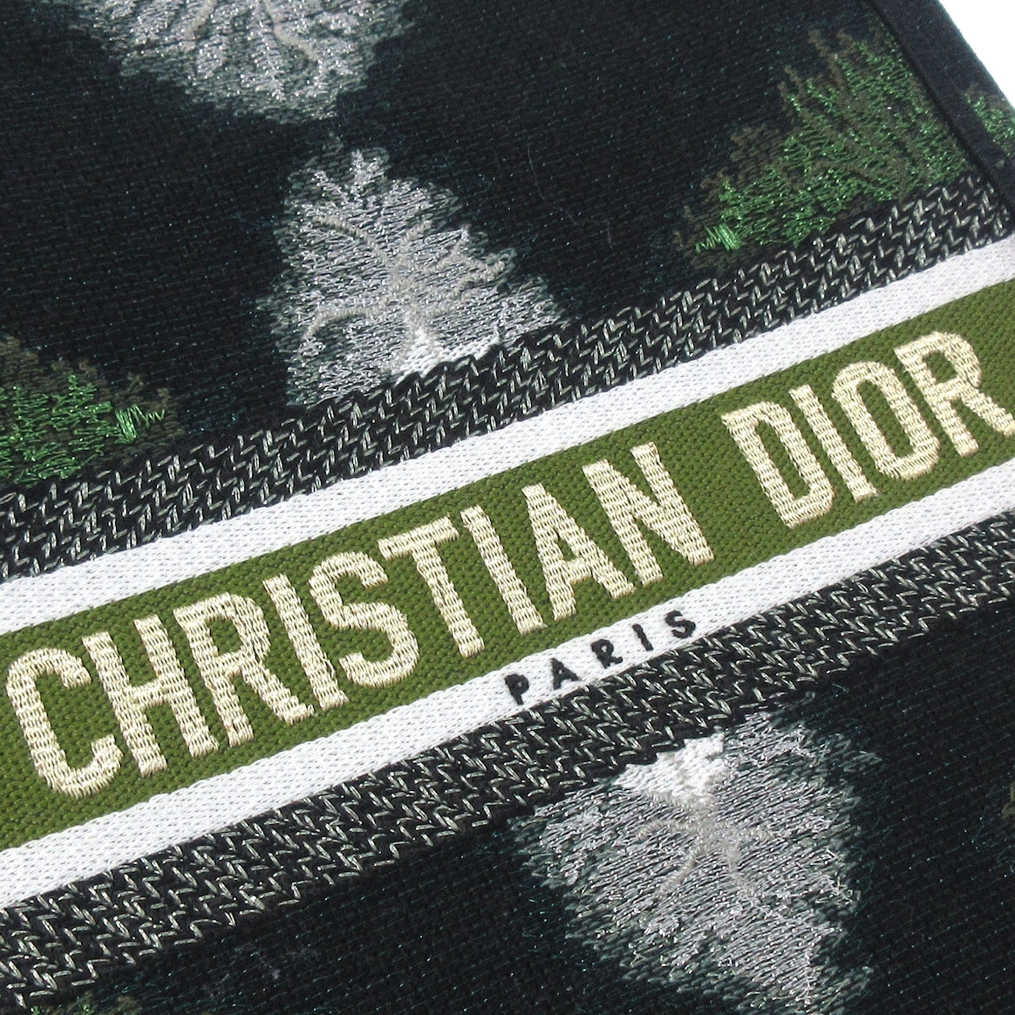 Dior | Pre-Owned Tie Dye Vertical Book Tote | Green/Dark Green