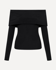 Ravine Rib Top | Black