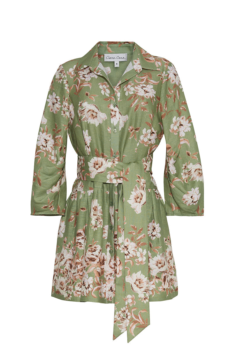 Raya Mini Dress | Farfella Sage