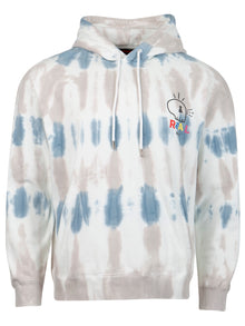 Men | Real Buy | Tie Dye Hooded Sweatshirt And Grey | Blue