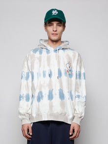 Men | Real Buy | Tie Dye Hooded Sweatshirt And Grey | Blue