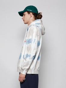 Men | Real Buy | Tie Dye Hooded Sweatshirt And Grey | Blue