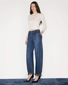 Womens | Quarter Sleeve Slim Tee | Vintage White