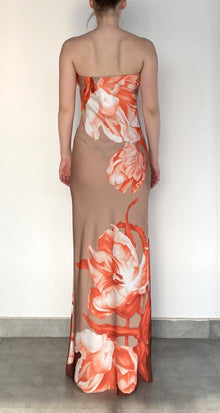 Strapless Maxi Dress | Beige