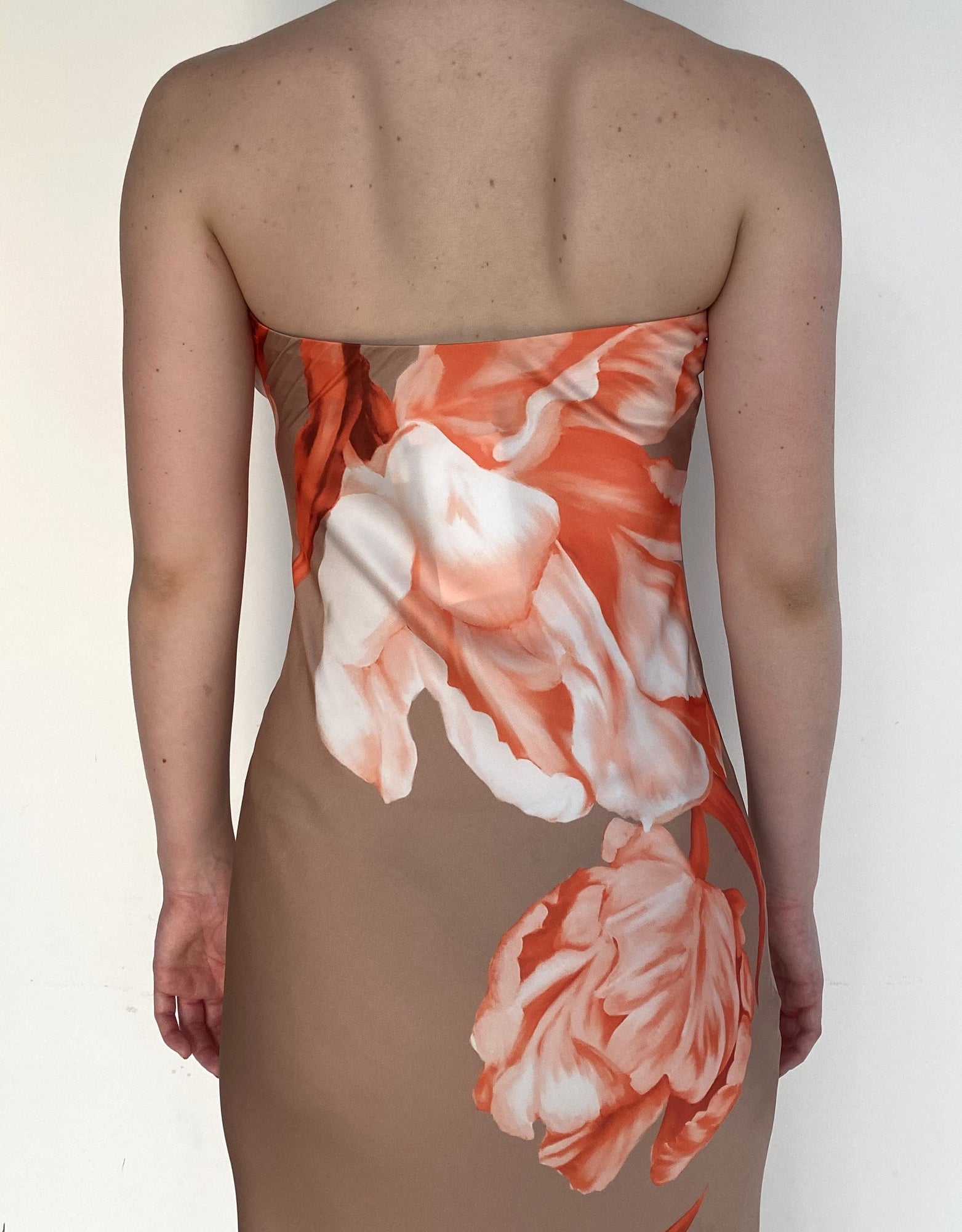 Strapless Maxi Dress | Beige