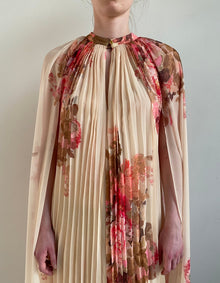 Pleated Maxi Dress | Ivory Mix