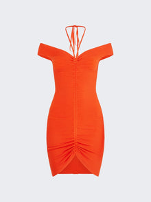 Women | David Koma | Off The Shoulder Mini Dress | Orange