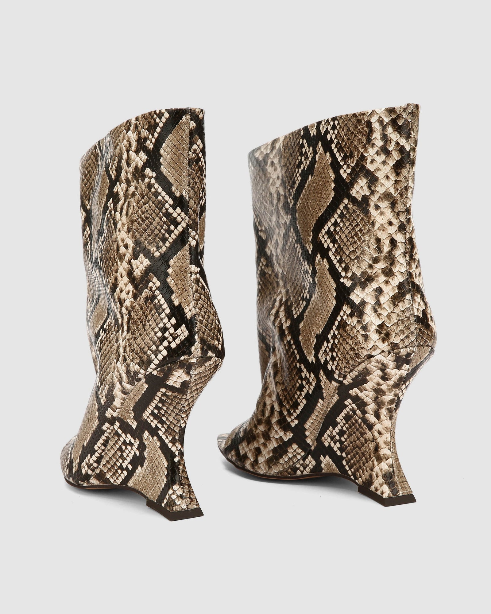 Womens | Reptile Leather Boot | Natural Snake