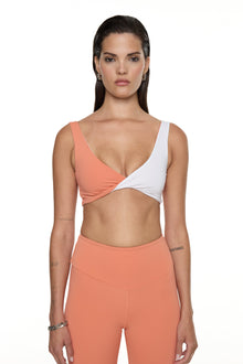 Muv Activewear | Revamp Top | Apricot/White