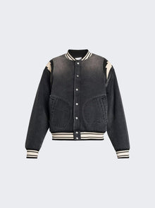 Men | Rhude | Denim Lighting Bomber Jacket | Black