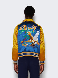 Men | Rhude | Palm Eagles Souvenier Jacket | Navy & Mustard Yellow