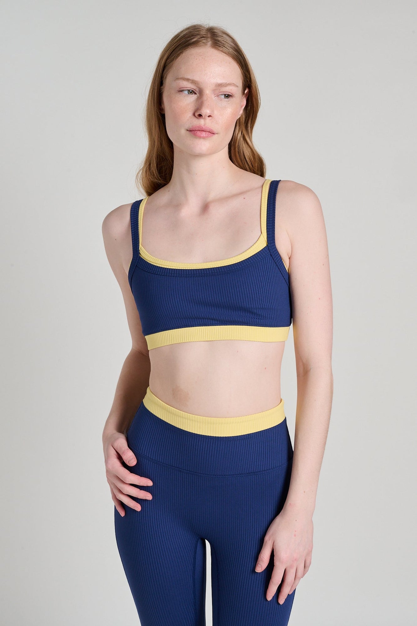Year of Ours | Ribbed Layered Bralette | Midnite Popcorn