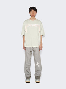 Men | Lanvin | Curb Embroidered T-shirt | Sage Green