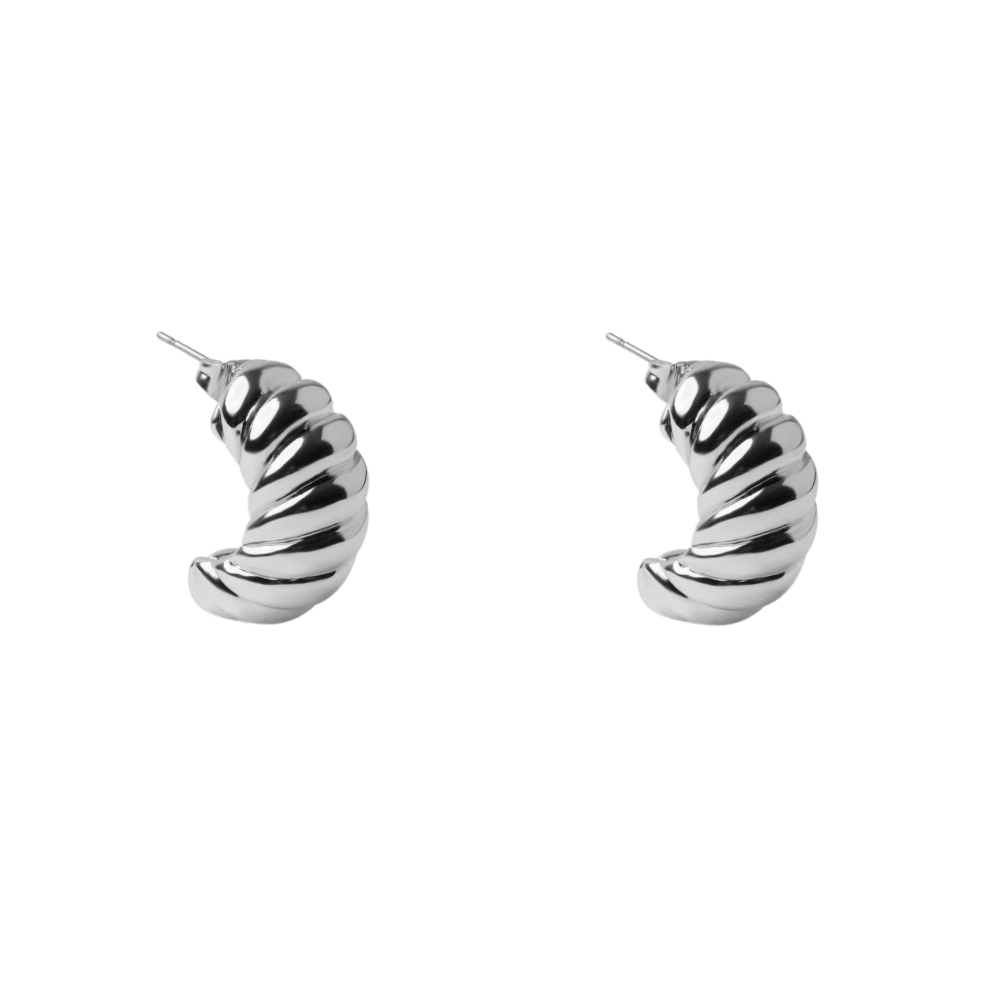 Rowen Earring | Rhodium-Plated Brass