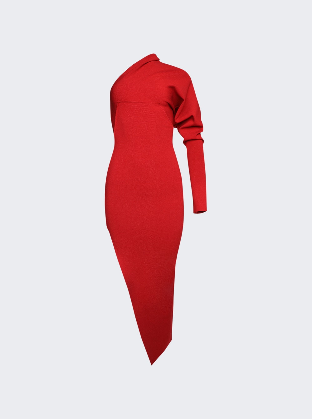 Women | Rick Owens | One Shoulder Dress Cardinal | Red