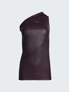 Women | Rick Owens | Athena Leather Tank Top | Amethyst