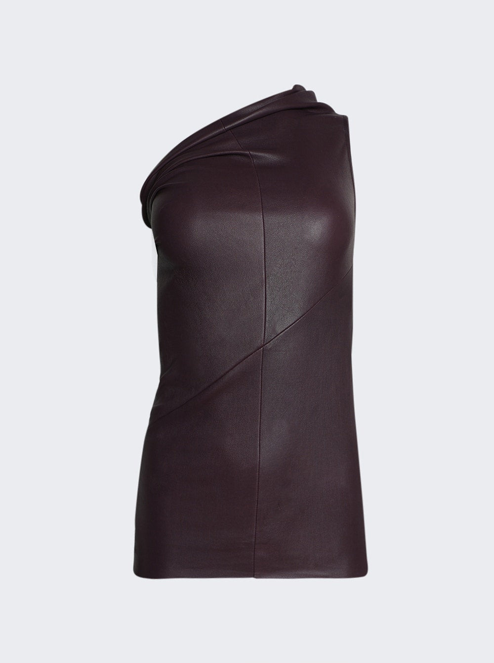 Women | Rick Owens | Athena Leather Tank Top | Amethyst