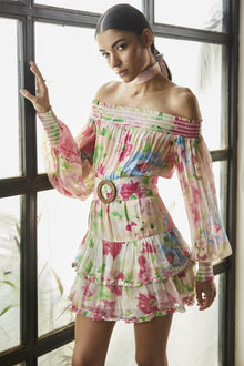Rococo Sand | Alora Short Dress | Multicolor